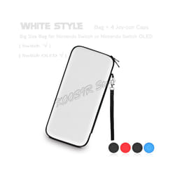 For nintendo switch oled Portable Hand Case Storage Bag NINTEND SWITCH Console EVA Carry Covers for NIntendo Switch Accessories - white bag