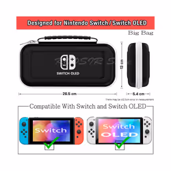 For nintendo switch oled Portable Hand Case Storage Bag NINTEND SWITCH Console EVA Carry Covers for NIntendo Switch Accessories - white bag
