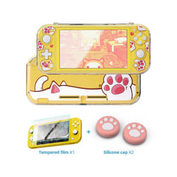 Protective Case Compatible-Nintendo Switch Lite Transparent Protective Cover for Switch Lite Console Case for Switch Lite - Transparent Caw 01