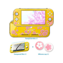 Protective Case Compatible-Nintendo Switch Lite Transparent Protective Cover for Switch Lite Console Case for Switch Lite - Transparent Bloom 01