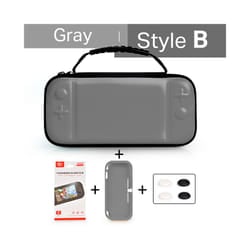 New For Nintend Switch Lite Portable Bag Storage for Switch Mini Protector Case for Nintendo Switch Mini Accessories - H-Gray-3in1