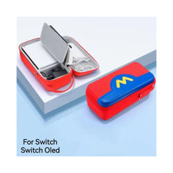 BANGSHE Protective Storage Bag Compatible with Nintendo Switch Travel Carrying Eva Case Hard Shell Pouch for Switch Oled - A384