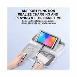 BANGSHE Protective Storage Bag Compatible with Nintendo Switch Travel Carrying Eva Case Hard Shell Pouch for Switch Oled - A384