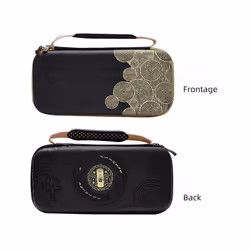 Portable Storage Bag Carrying Case for Nintendo Switch OLED Hard Shell Card Box Case for Nintendo Switch Gaming Accessories - Black handle bag