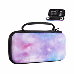 MoKo Carry Case for Nintendo Switch and New Switch OLED Console,Hard Shell Portable Travel Carry Case w/10 Game Card Slots -  ...