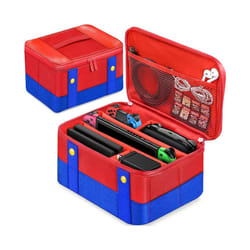 Large Carrying Protective Case For Nintendo Switch Oled Console Pro Controller Travel Storage Bag Case For Switch Accessories - Red