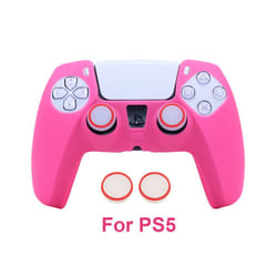 Luminous Glowing in Dark Protective Cover For PS3 PS4 PS5 Xbox Switch Pro Game Controller Skin Silicone Covers Accessories - For PS5 Pink