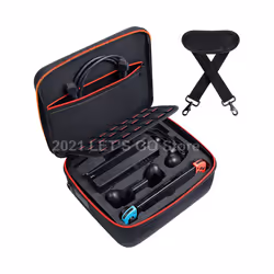 New Nintend Switch Hard Shell Travel Carry Case Storage Bag 21 Games Slots Shoulder Strap for NintendoSwitch Console Accessor ...
