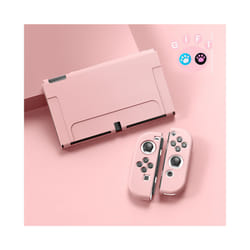 For Nintendo Switch OLED Accessories Protective Shell NS Game Host Console TPU All-inclusive Soft Cover Protection Case - Pink
