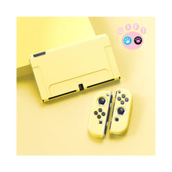 For Nintendo Switch OLED Accessories Protective Shell NS Game Host Console TPU All-inclusive Soft Cover Protection Case - Yellow