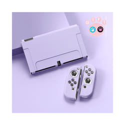 For Nintendo Switch OLED Accessories Protective Shell NS Game Host Console TPU All-inclusive Soft Cover Protection Case - Purple