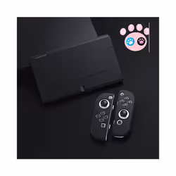 For Nintendo Switch OLED Accessories Protective Shell NS Game Host Console TPU All-inclusive Soft Cover Protection Case - Bla ...