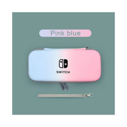 Portable Nintend Switch Console Carrying Bag Kit Accessories EVA Storage Hard Case for Nintendo switch oled Travel Cover - Pink Blue