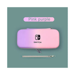 Portable Nintend Switch Console Carrying Bag Kit Accessories EVA Storage Hard Case for Nintendo switch oled Travel Cover - Pink purple