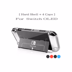 Nintend Switch OLED Covers Storage Bag EVA Case Screen Protector Clear Shell Silicone Caps For Nintendo Switch OLED Accessor ...