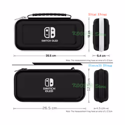 Nintend Switch OLED Covers Storage Bag EVA Case Screen Protector  Clear Shell Silicone Caps For Nintendo Switch OLED Accessories - Crystal Shell