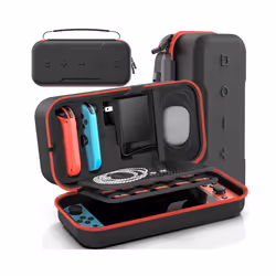 Carrying Storage Case For Nintendo Switch&Switch OLED Portable Switch Travel Carry Case Fit for Joy-Con and Adapter 20 Game - ...