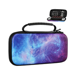 MoKo Carry Case for Nintendo Switch and New Switch OLED Console,Hard Shell Portable Travel Carry Case w/10 Game Card Slots - Starry Sky