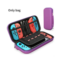 HEYSTOP Bag for Nintend Switch Case Portable Waterproof Hard Protective Storage Bag for Nitend Switch Console & Game Accessories - Purple
