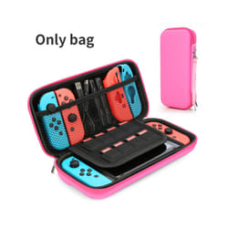 HEYSTOP Bag for Nintend Switch Case Portable Waterproof Hard Protective Storage Bag for Nitend Switch Console & Game Accessories - Pink