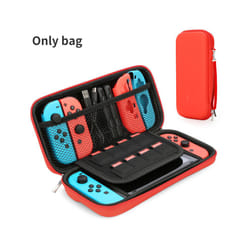 HEYSTOP Bag for Nintend Switch Case Portable Waterproof Hard Protective Storage Bag for Nitend Switch Console & Game Accessories - Red