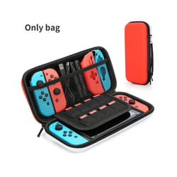 HEYSTOP Bag for Nintend Switch Case Portable Waterproof Hard Protective Storage Bag for Nitend Switch Console & Game Accessories - Red and White