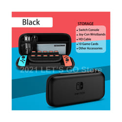 New Nintend Switch Hard Shell Travel Carry Case Storage Bag 21 Games Slots Shoulder Strap for NintendoSwitch Console Accessories - Small Bag