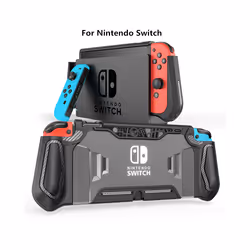 For Nintendo Switch Case TPU Grip Protective shell Shockproof Armor Back Cover for nintendo switch Oled case dust-proof - Swi ...