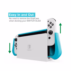 For Nintendo Switch Case TPU Grip Protective shell Shockproof Armor Back Cover for nintendo switch Oled case dust-proof - Switch black