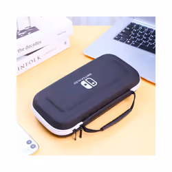 For Nintend Switch OLED Hard Case Cover Travel Storage Bag&Crystal Shell &Screen Glass Film for Nintendo Switch OLED Accessories - 4 IN 1 Style A