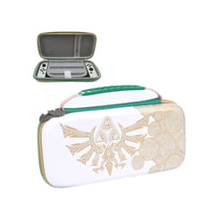 Portable Storage Bag Carrying Case for Nintendo Switch OLED Hard Shell Card Box Case for Nintendo Switch Gaming Accessories - White hosting bag