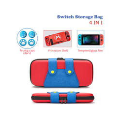 ) New Nintend Switch Storage Bag Mari Style Protective Carrying Case for Nintendo Switch OLED Game Accessories Gamer Gift - E(Normal Switch