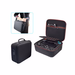 Portable NS Travel Carrying Case Waterproof Storage Bag Shockproof Handbag Compatible Nintendo Switch & OLED Game Accessories - Black