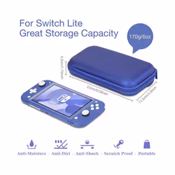 HEYSTOP Carrying Case Compatible with Nintendo Switch Lite, Portable Nintendo Switch Lite Bag for Switch Lite with Storage - Silver