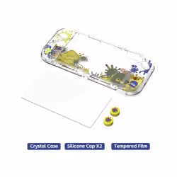 DATA FROG Full Cover Crystal Shell Case Anti-Slip Protective Cover Compatible-Nintendo switch Lite Game Console Accessories - ...