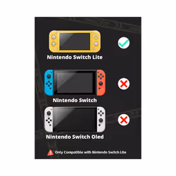 DATA FROG Full Cover Crystal Shell Case Anti-Slip Protective Cover Compatible-Nintendo switch Lite Game Console Accessories - NS LITE Case