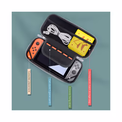 For Nintendo Switch Portable Storage Carry Bag Hard Shell EVA Box Case With Card Slots For Switch Game Console & Accessory - A