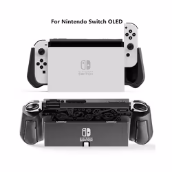 For Nintendo Switch Case TPU Grip Protective shell Shockproof Armor Back Cover for nintendo switch Oled case dust-proof - Swi ...