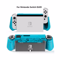For Nintendo Switch Case TPU Grip Protective shell Shockproof Armor Back Cover for nintendo switch Oled case dust-proof - Swi ...