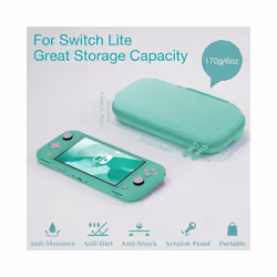 HEYSTOP Carrying Case Compatible with Nintendo Switch Lite, Portable Nintendo Switch Lite Bag for Switch Lite with Storage - Pink