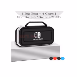 Nintend Switch OLED Covers Storage Bag EVA Case Screen Protector  Clear Shell Silicone Caps For Nintendo Switch OLED Accessor ...