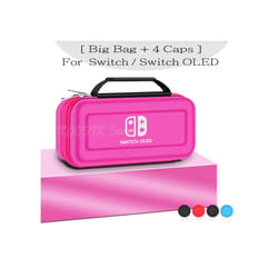 Nintend Switch OLED Covers Storage Bag EVA Case Screen Protector  Clear Shell Silicone Caps For Nintendo Switch OLED Accessories - Bag C