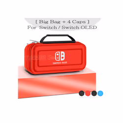 Nintend Switch OLED Covers Storage Bag EVA Case Screen Protector  Clear Shell Silicone Caps For Nintendo Switch OLED Accessor ...