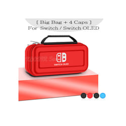 Nintend Switch OLED Covers Storage Bag EVA Case Screen Protector  Clear Shell Silicone Caps For Nintendo Switch OLED Accessories - Bag B