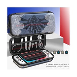 Nintend SwitchOLED Deluxe Game Pattern Carrying Case Hard Cover Shell Storage Shoulder Bag for Nintendo Switch OLED Accessories - Small Bag 1