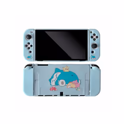 Anime Cartoon Pikachu Protective Shell Cover For Nintendo Switch NS OLED Game Console Controller Gaming Accessorie Split - E, ...