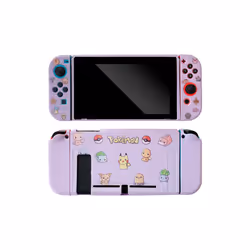 Anime Cartoon Pikachu Protective Shell Cover For Nintendo Switch NS OLED Game Console Controller Gaming Accessorie Split - F, ...