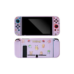 Anime Cartoon Pikachu Protective Shell Cover For Nintendo Switch NS OLED Game Console Controller Gaming Accessorie Split - F, Switch-OLED