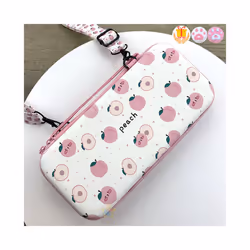 Sakura Pink Portable Storage Bag for Switch Travel Carrying Cherry Blossoms Bag Case for Nintendo SwitchGame - For Switch Pea ...