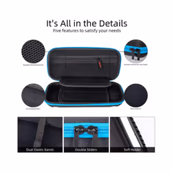 Storage Bag for Nintend Switch Nintendos Switch Console Handheld Carrying Case Pouch For Nintend Switch Console Game Accessories - Blue